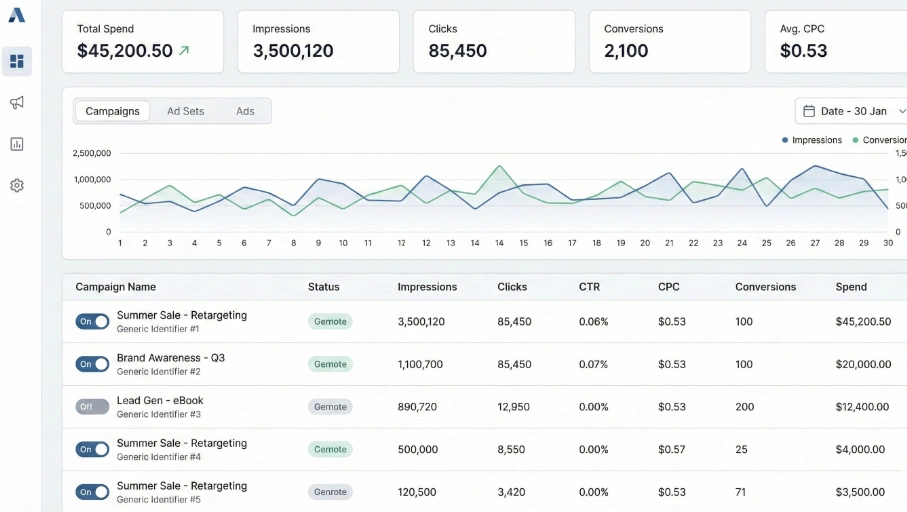 Ad Manager Interface